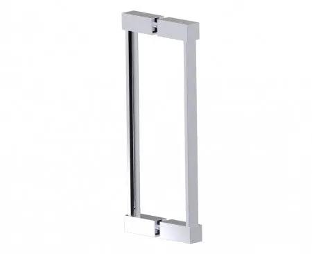 polished chrome door handle