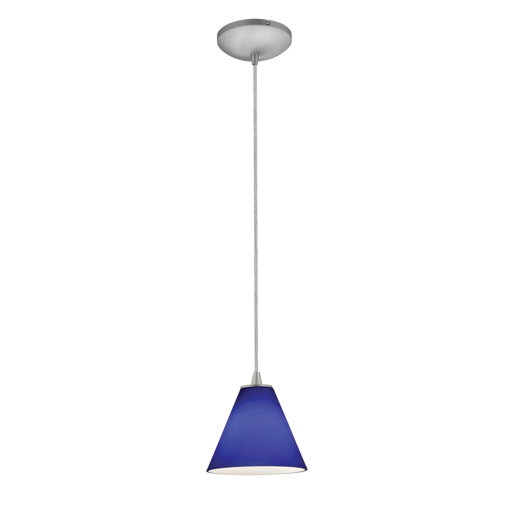 brushed steel pendant