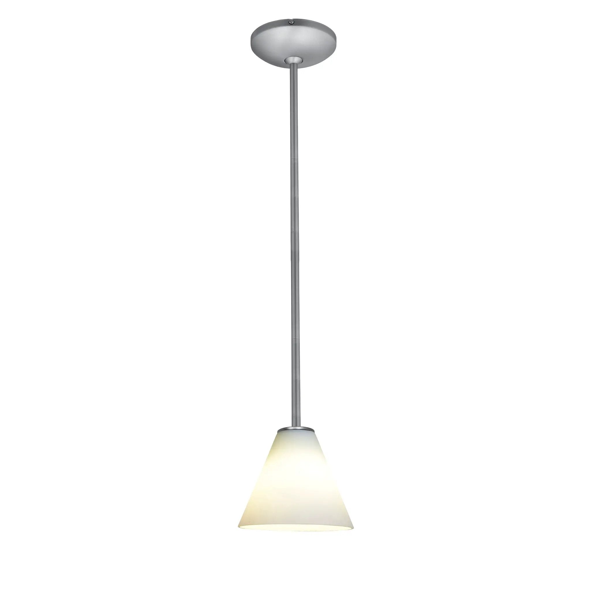 brushed steel pendant