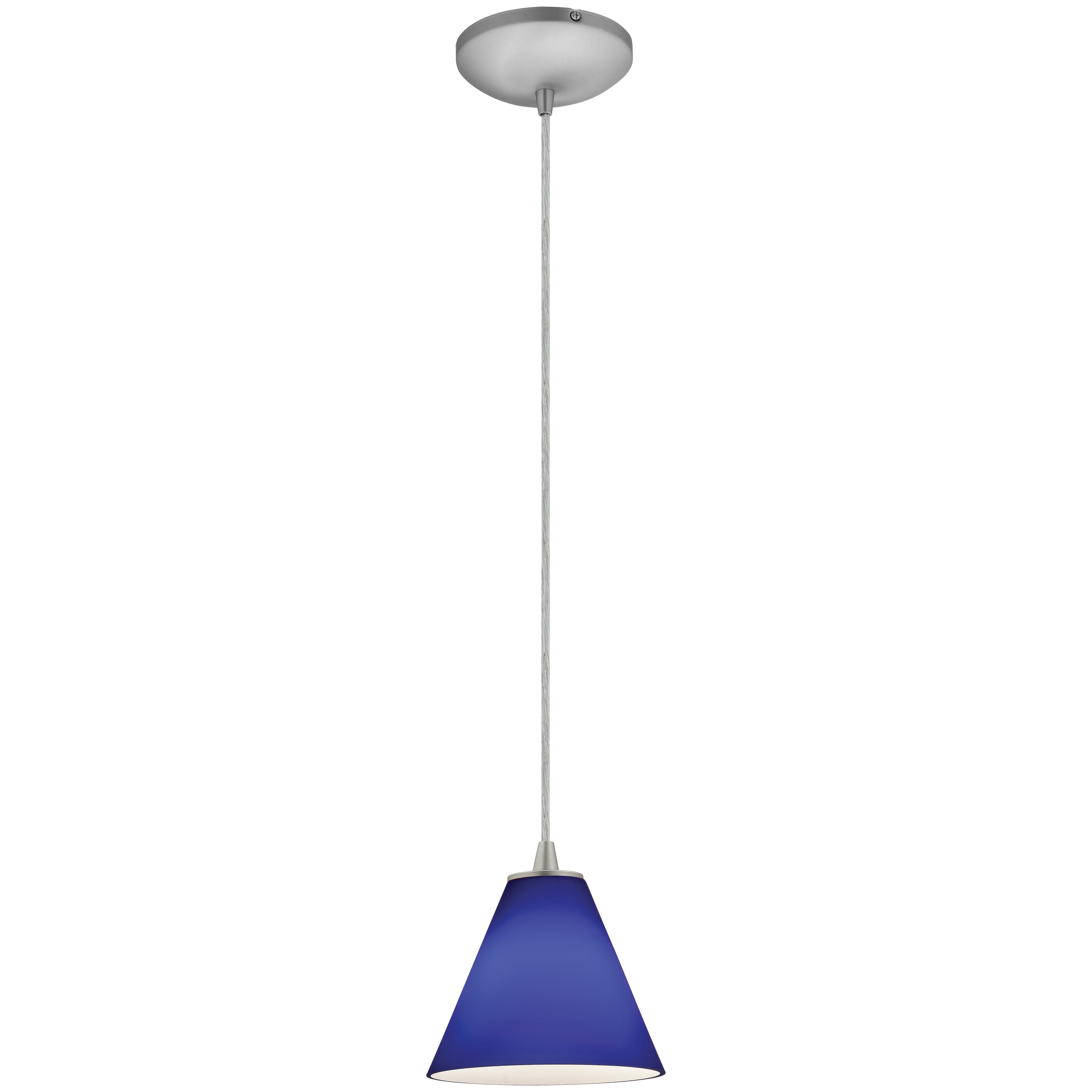 brushed steel pendant