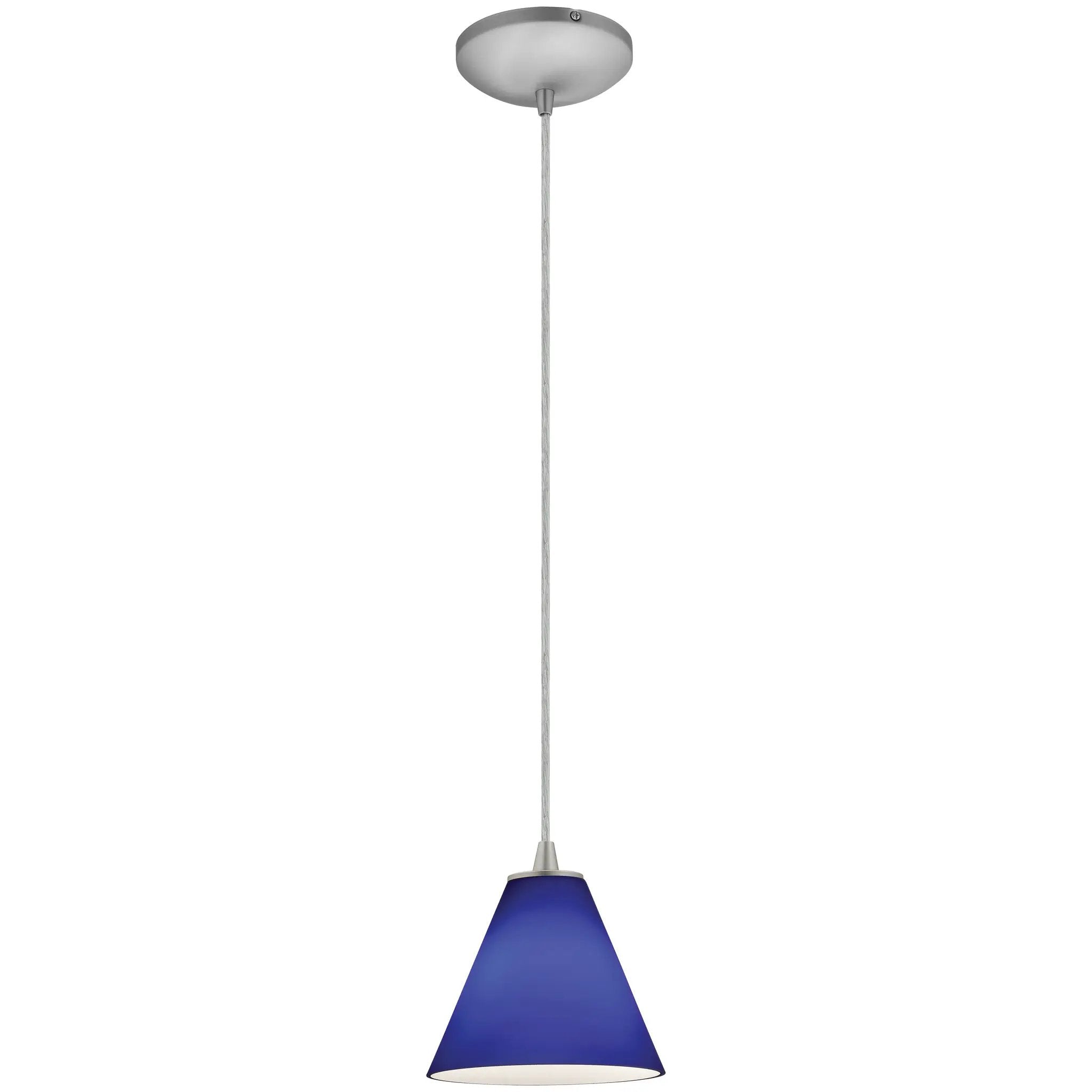 brushed steel pendant