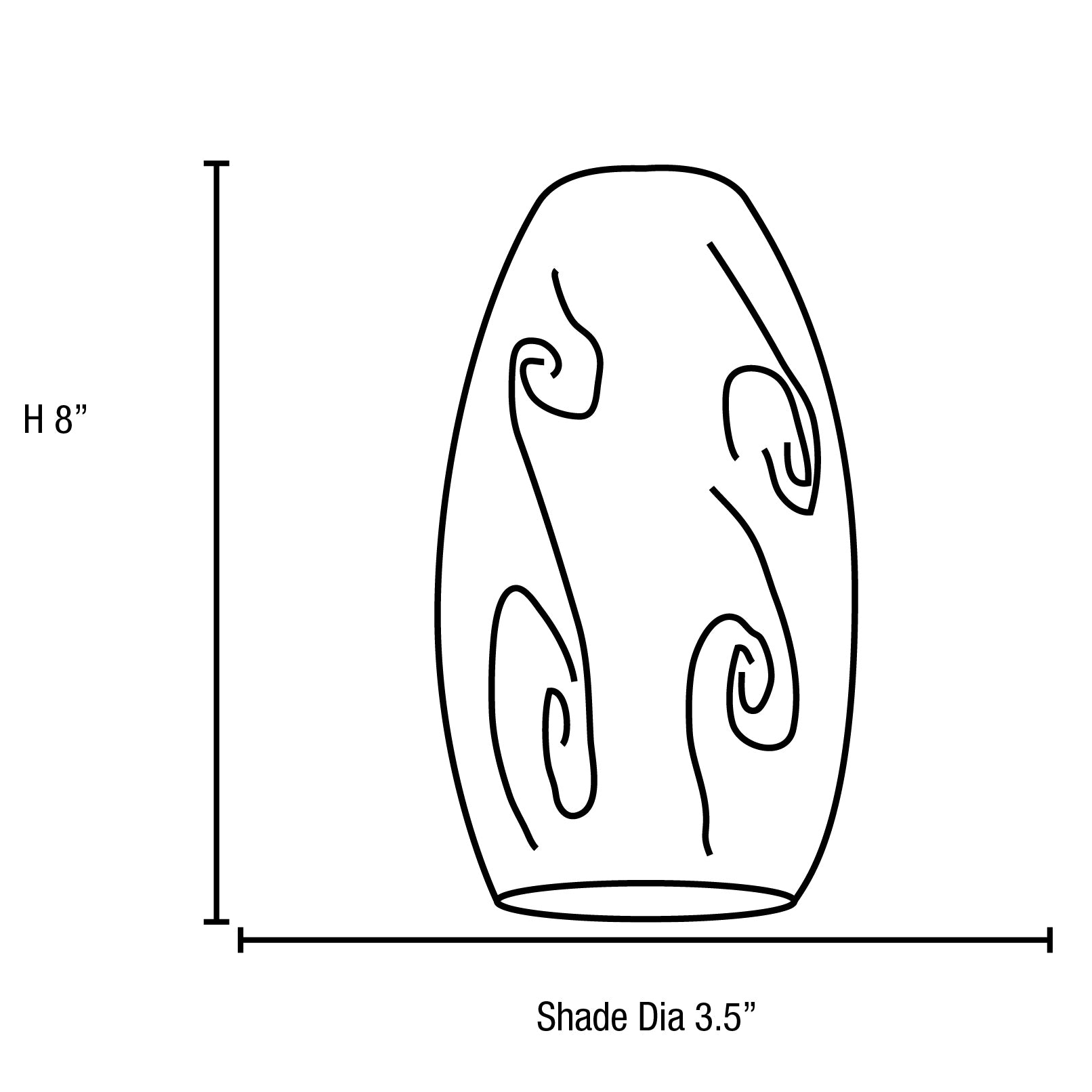 brushed steel pendant