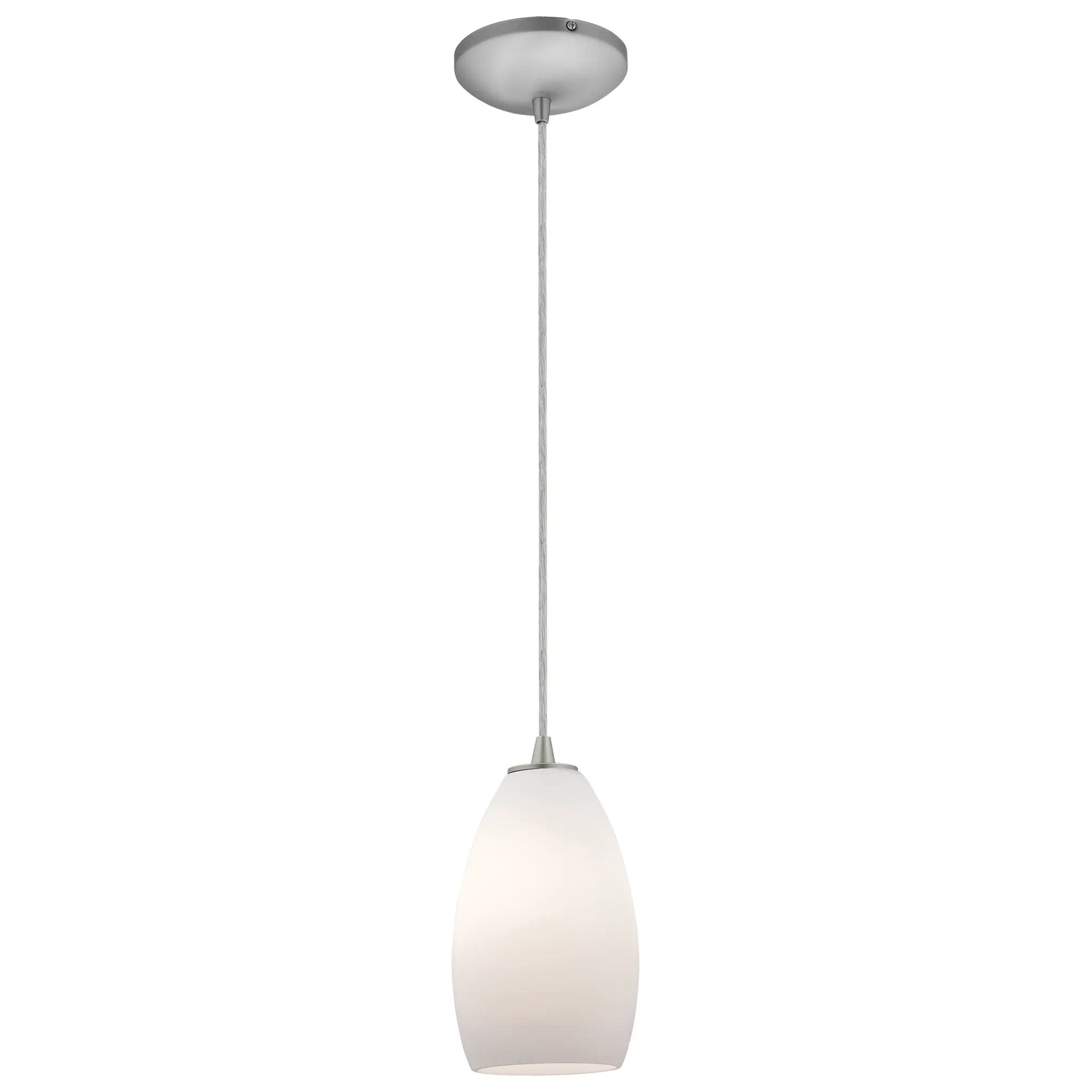 brushed steel pendant