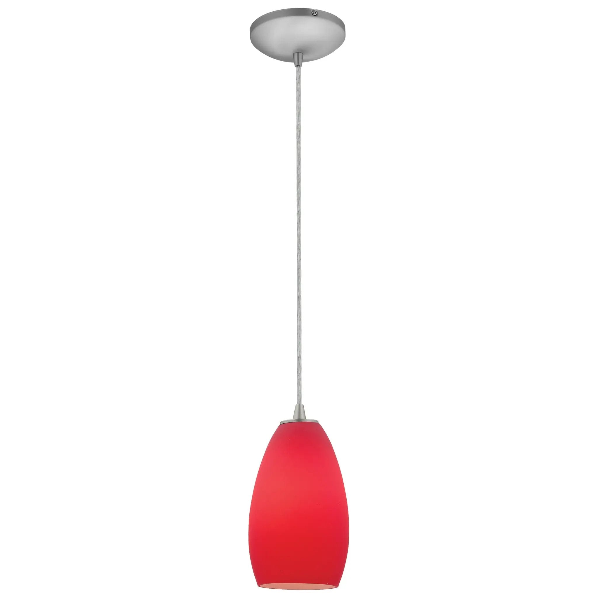 brushed steel pendant