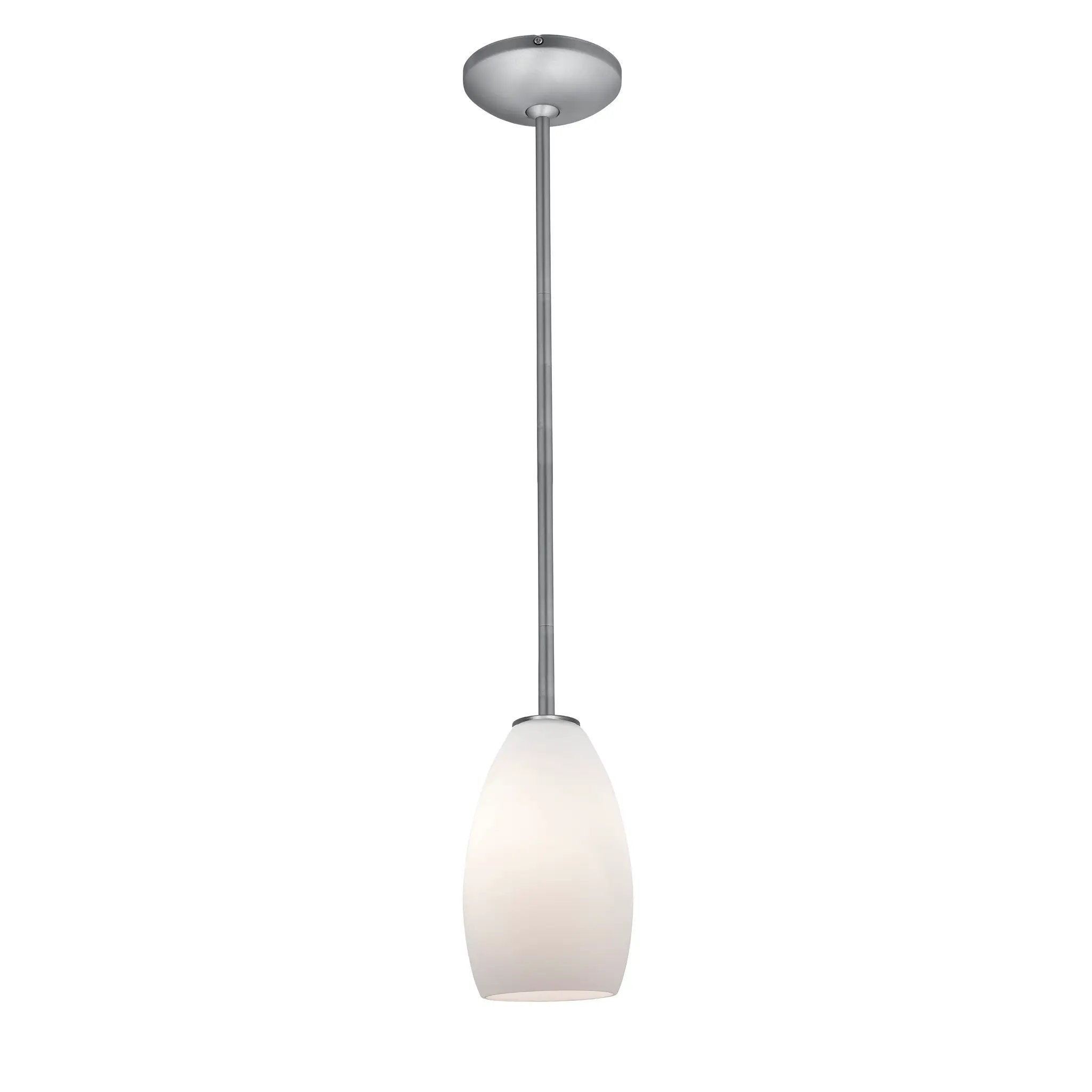 brushed steel pendant