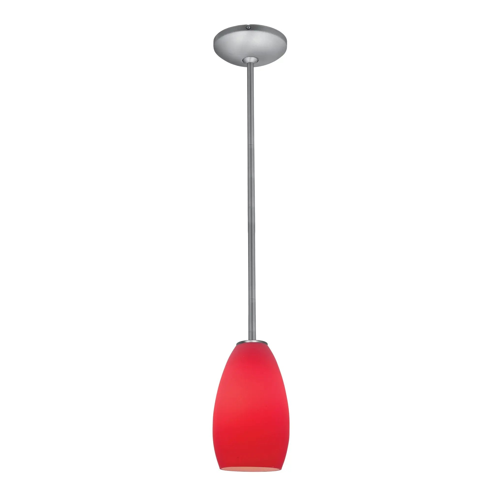 brushed steel pendant
