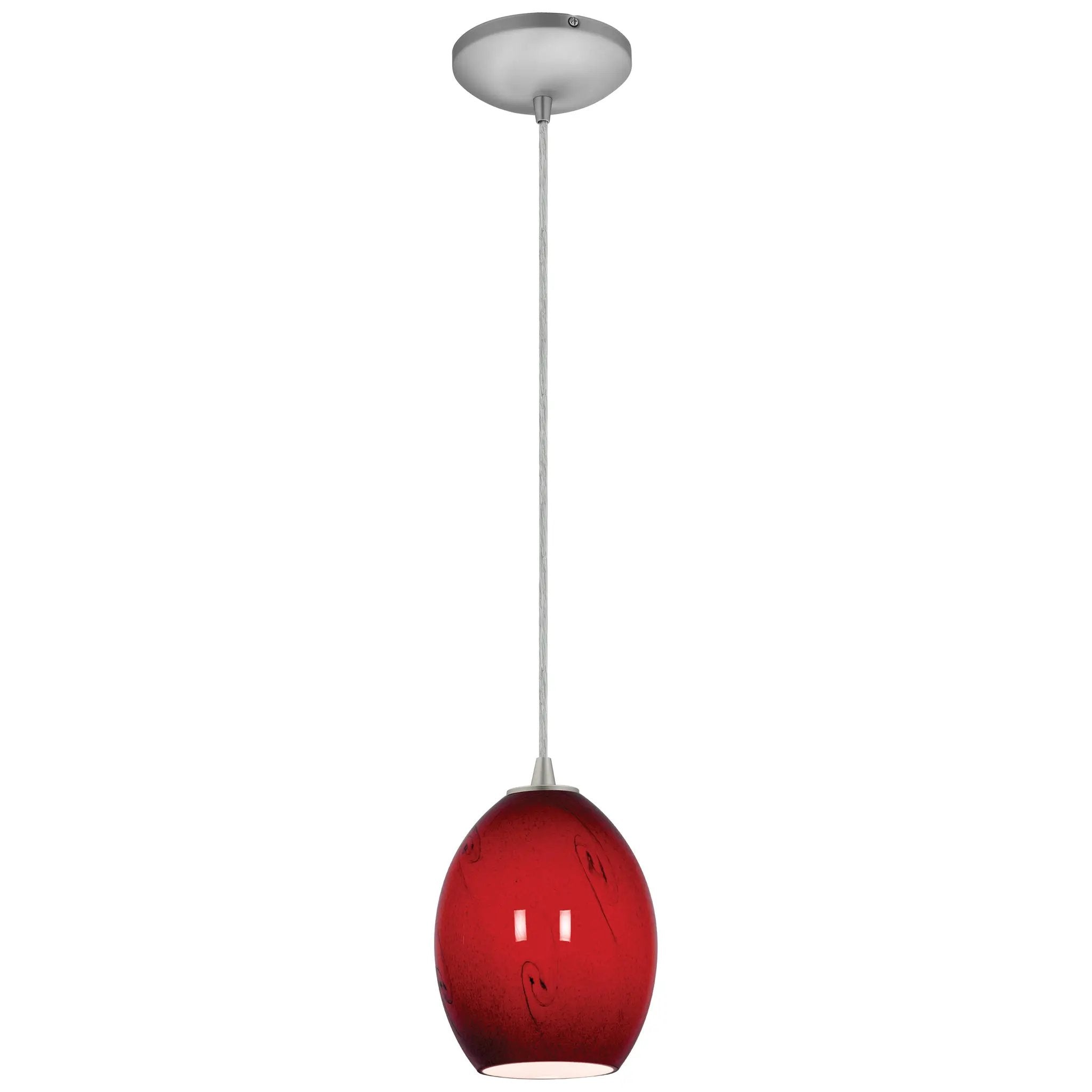 brushed steel pendant