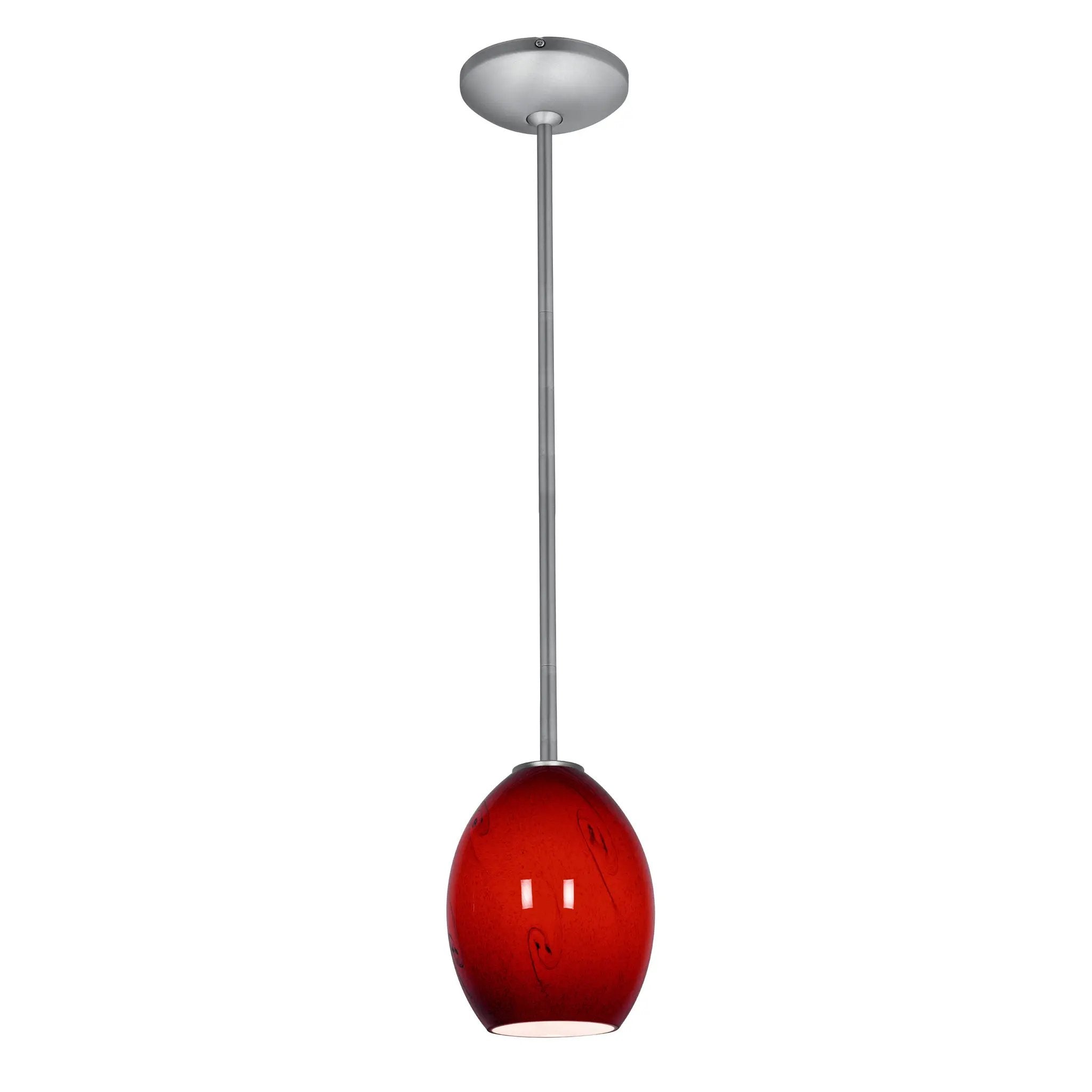 brushed steel pendant