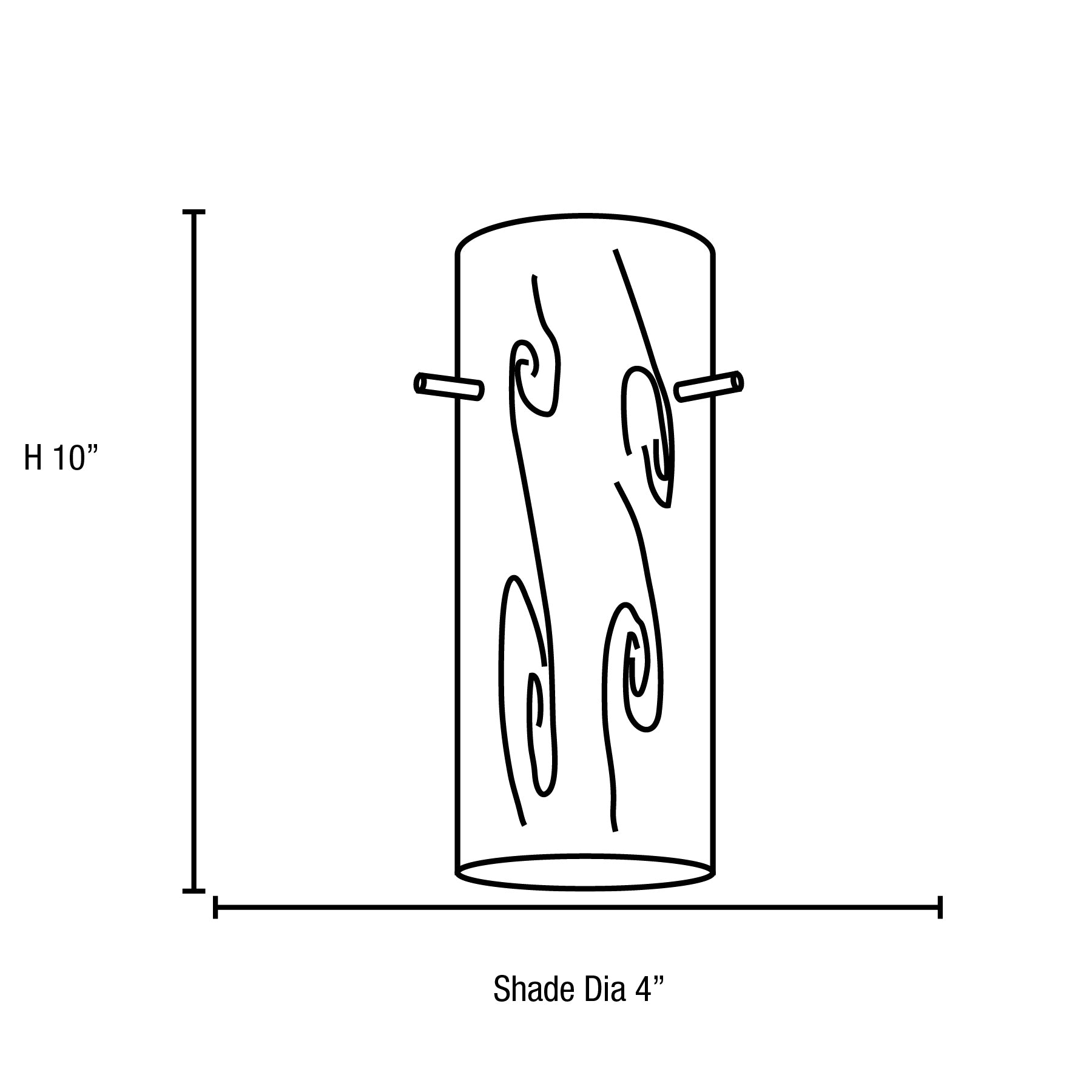 brushed steel pendant