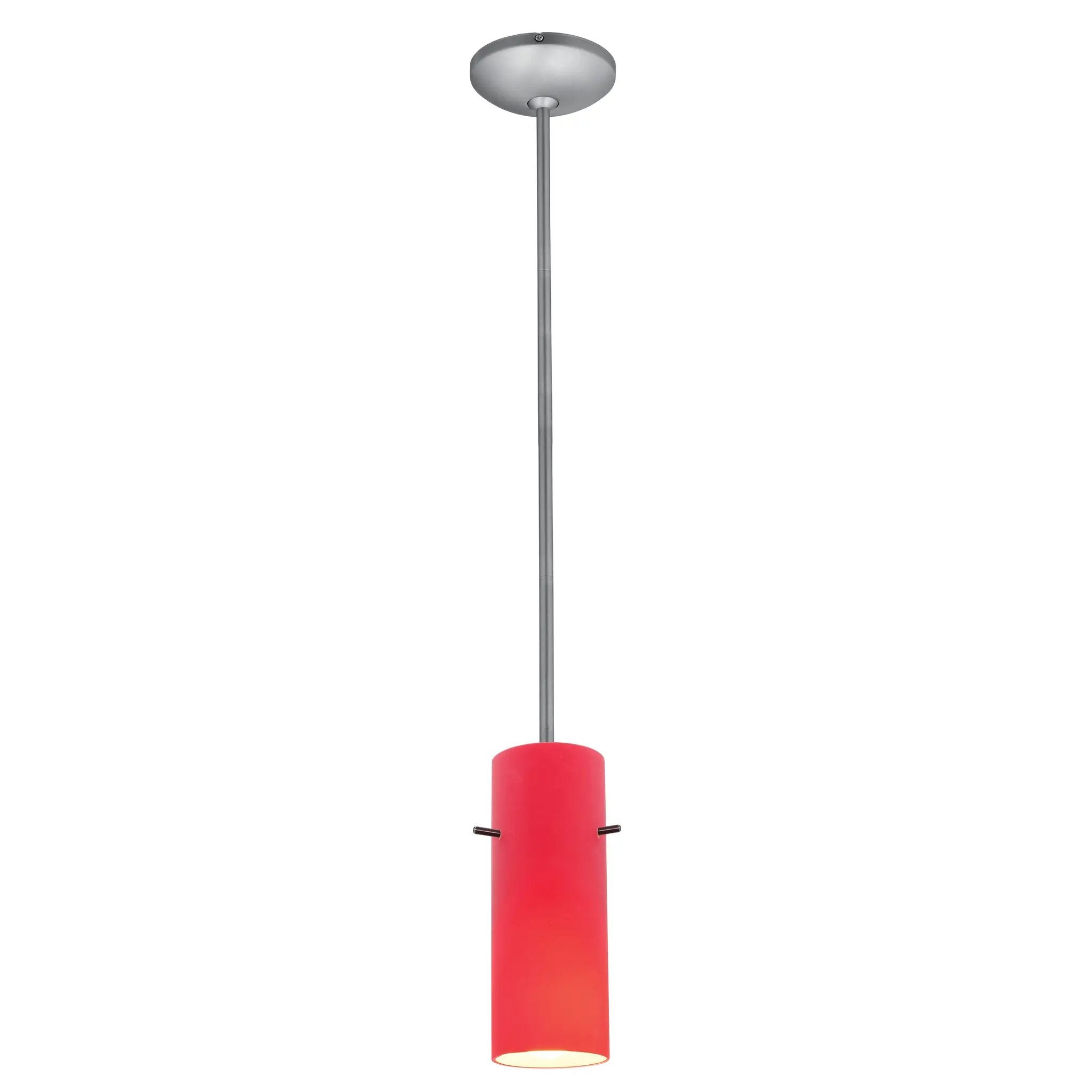 brushed steel pendant