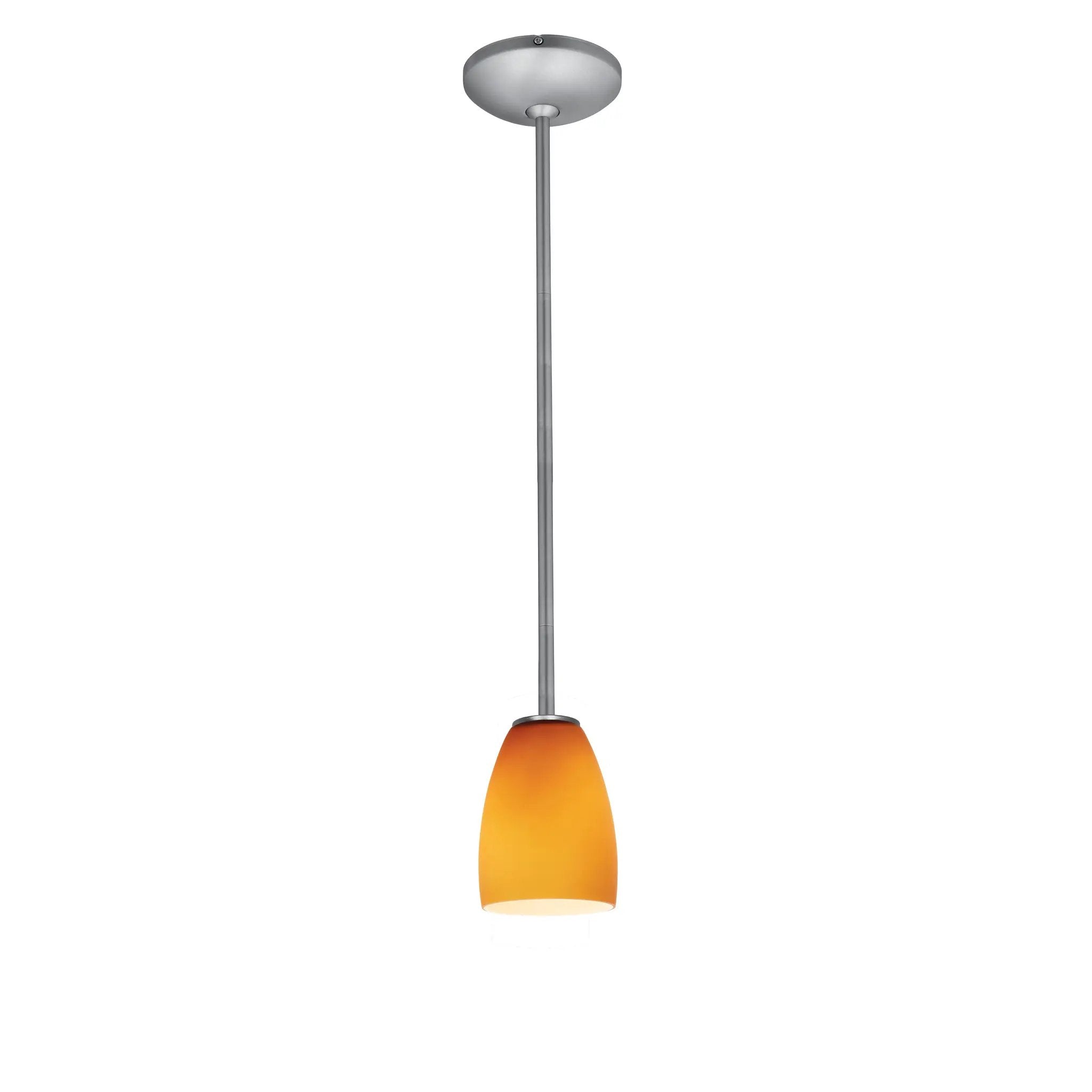 brushed steel pendant