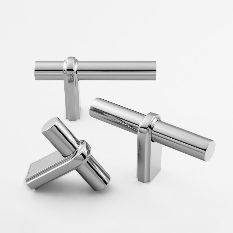 polished chrome knob