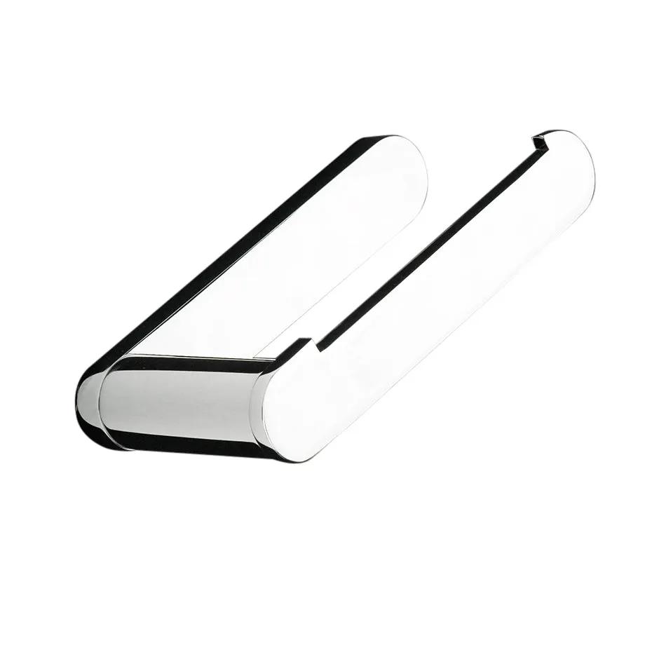 polished chrome toilet paper holder