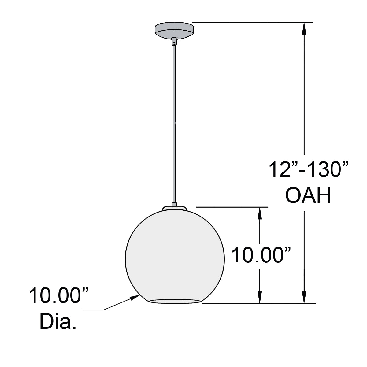 brushed copper pendant