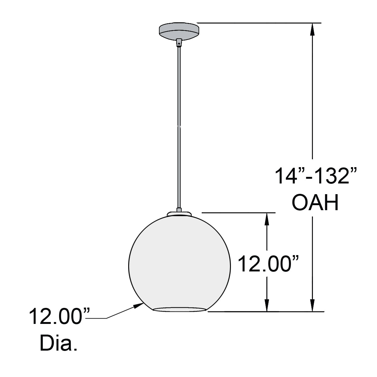 brushed copper led pendant