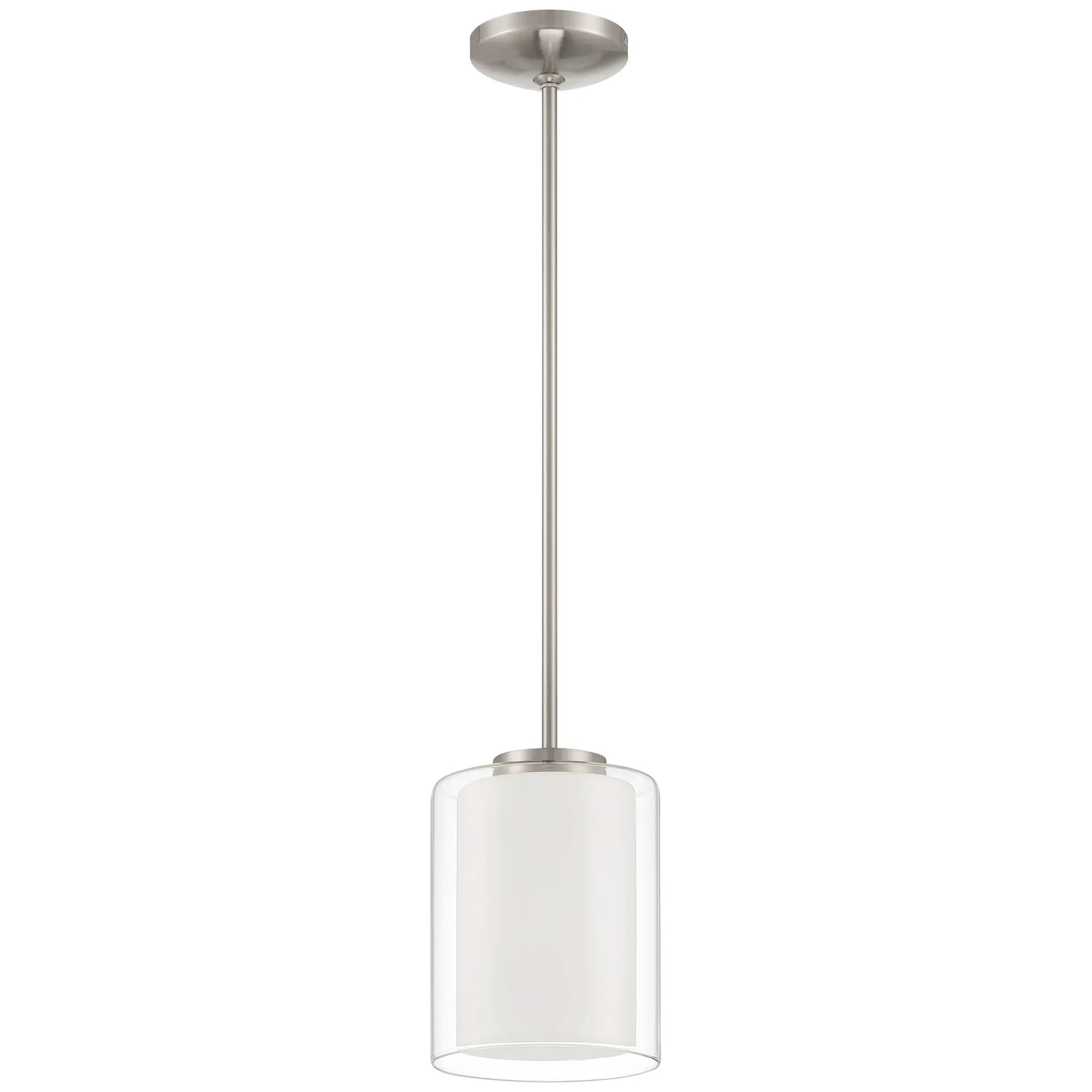 brushed steel pendant
