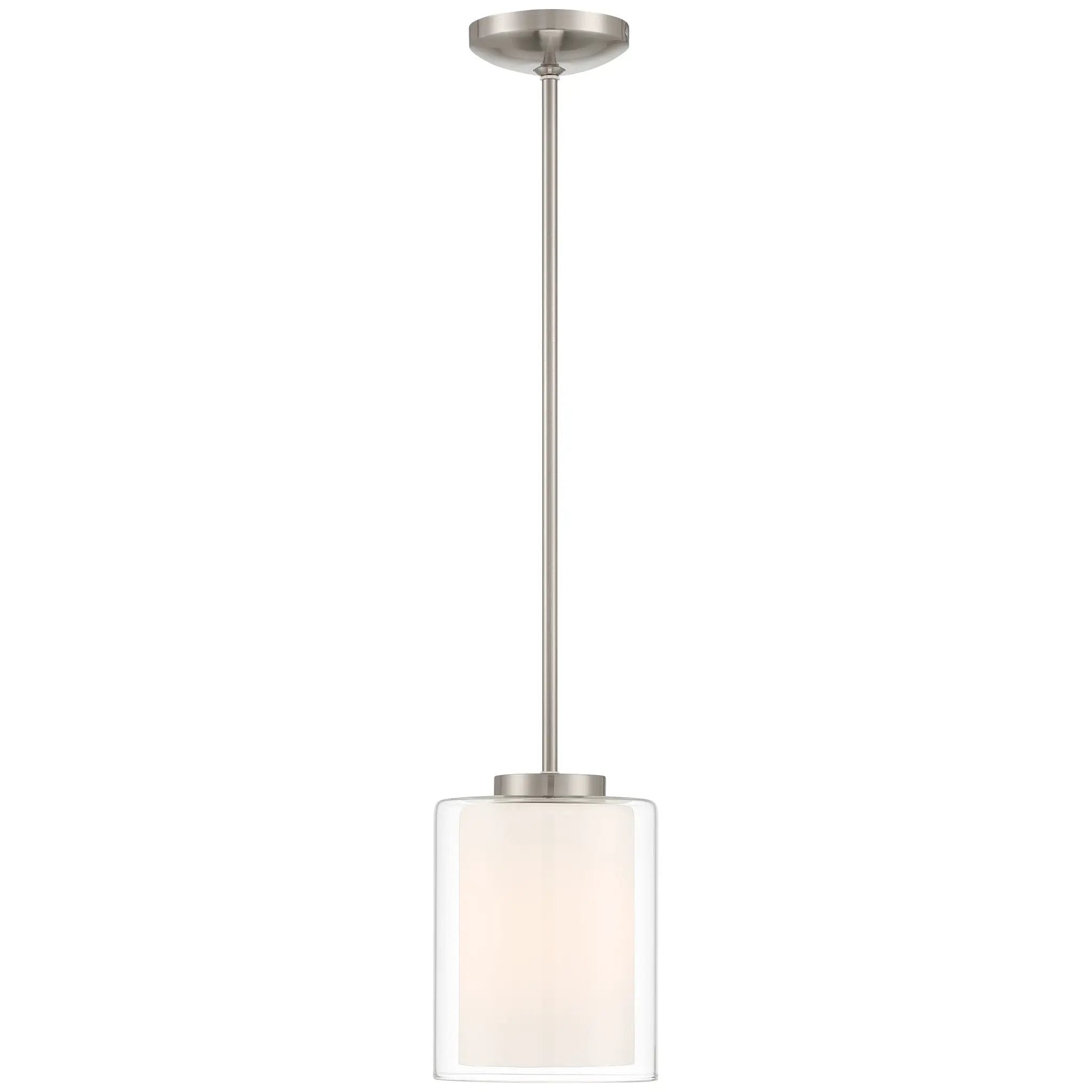 brushed steel pendant