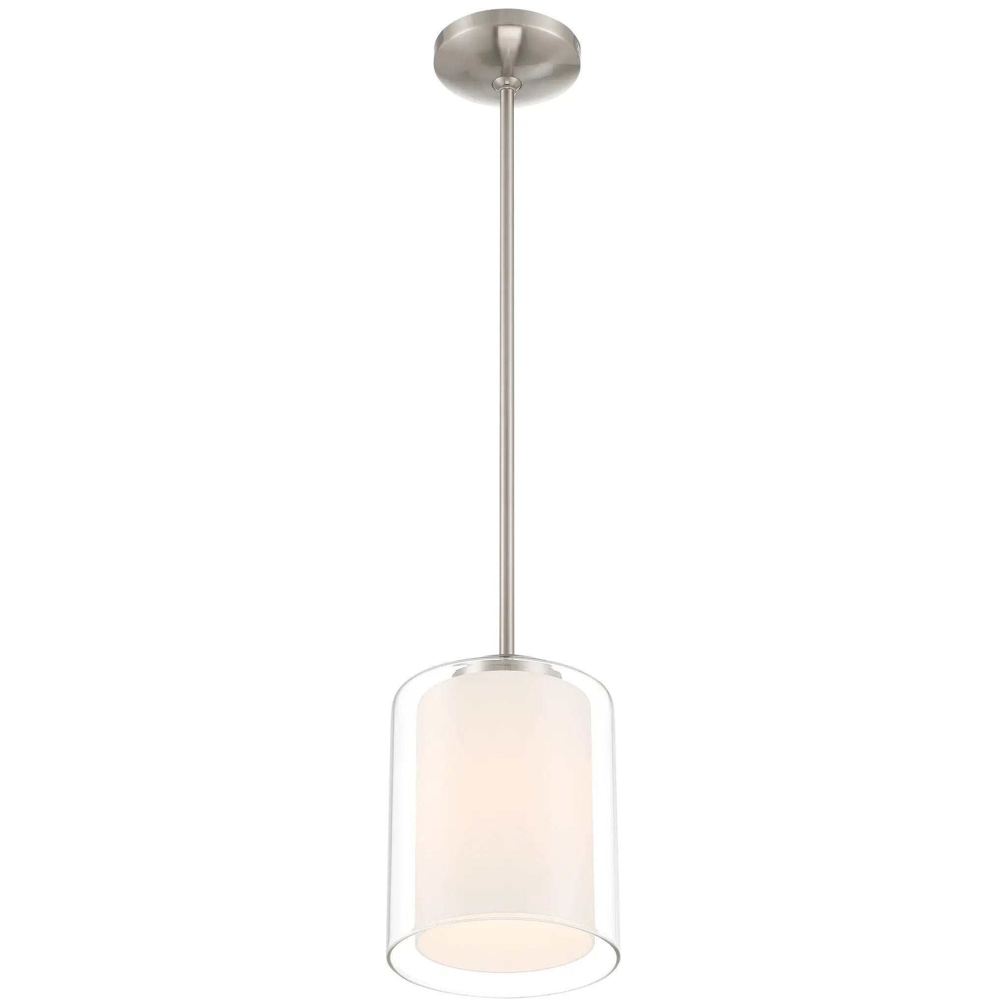 brushed steel pendant