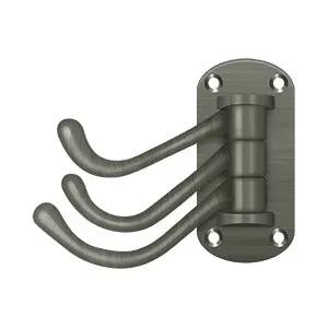 Deltana Triple Swivel Hook, Heavy Duty, 4" Projection by Deltana