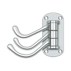 polished chrome swivel hook