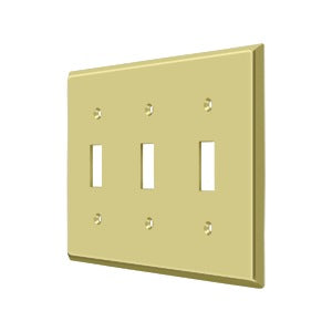 Deltana Switch Plate, Triple Standard