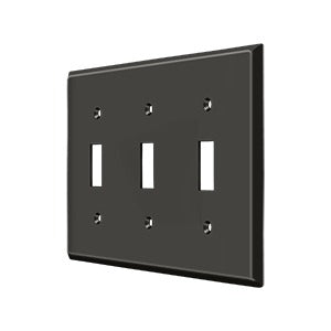 Deltana Switch Plate, Triple Standard