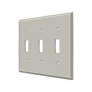 Deltana Switch Plate, Triple Standard