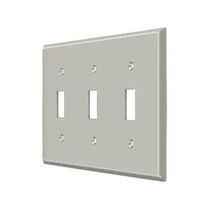 Deltana Switch Plate, Triple Standard by Deltana