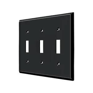 Deltana Switch Plate, Triple Standard by Deltana