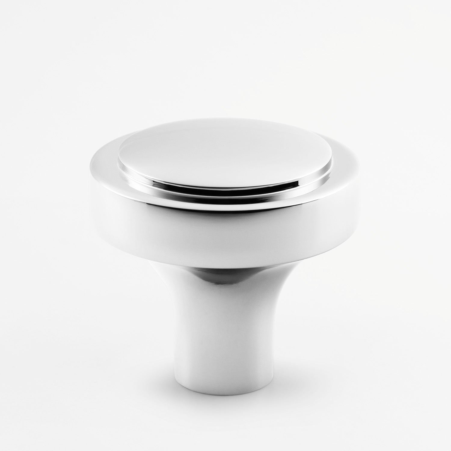 polished chrome knob