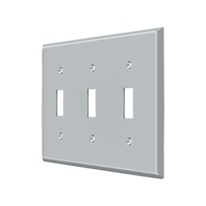 Deltana Switch Plate, Triple Standard