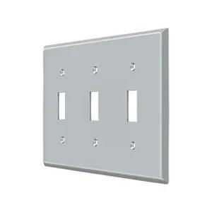 Deltana Switch Plate, Triple Standard by Deltana