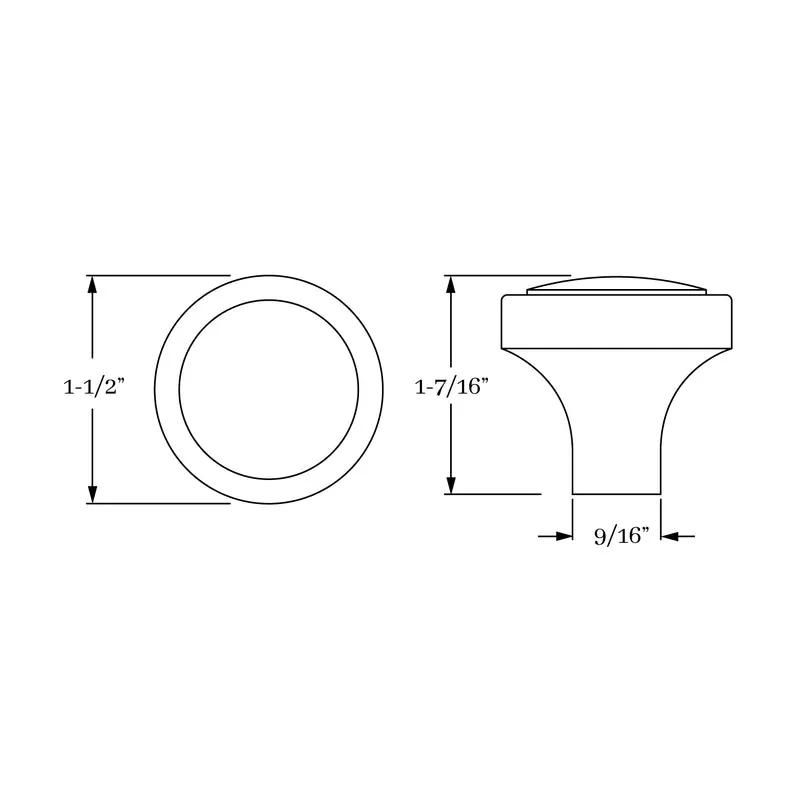 knob dimension