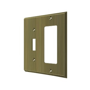 Deltana Switch Plate, Single Switch/Single Rocker
