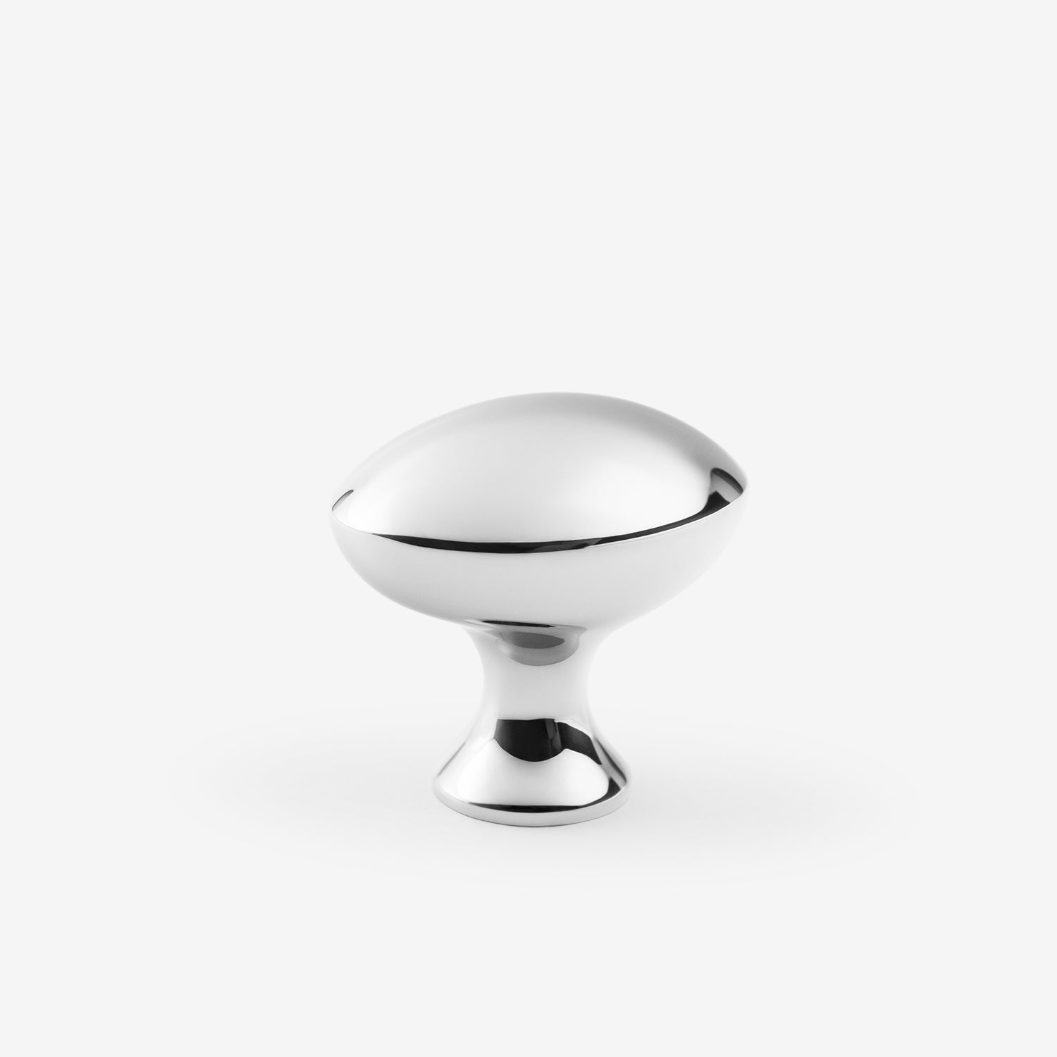 polished chrome knob