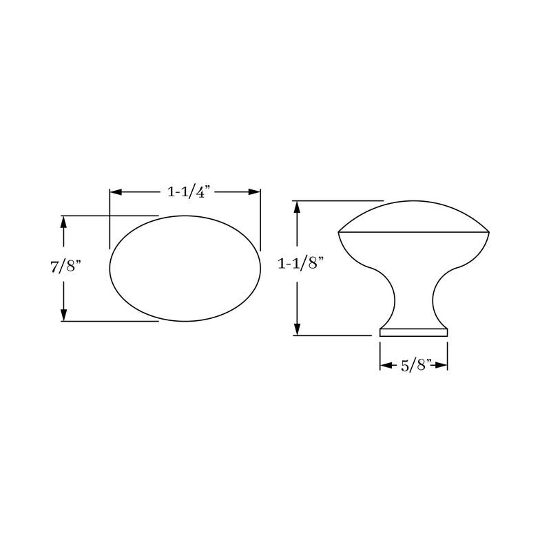 knob dimension