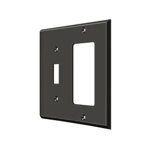 Deltana Switch Plate, Single Switch/Single Rocker by Deltana