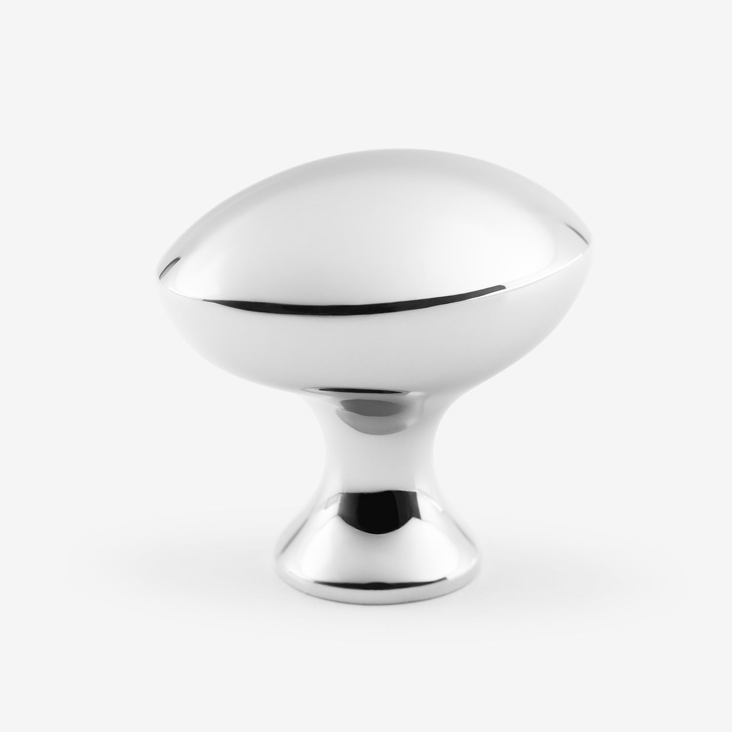 polished chrome knob