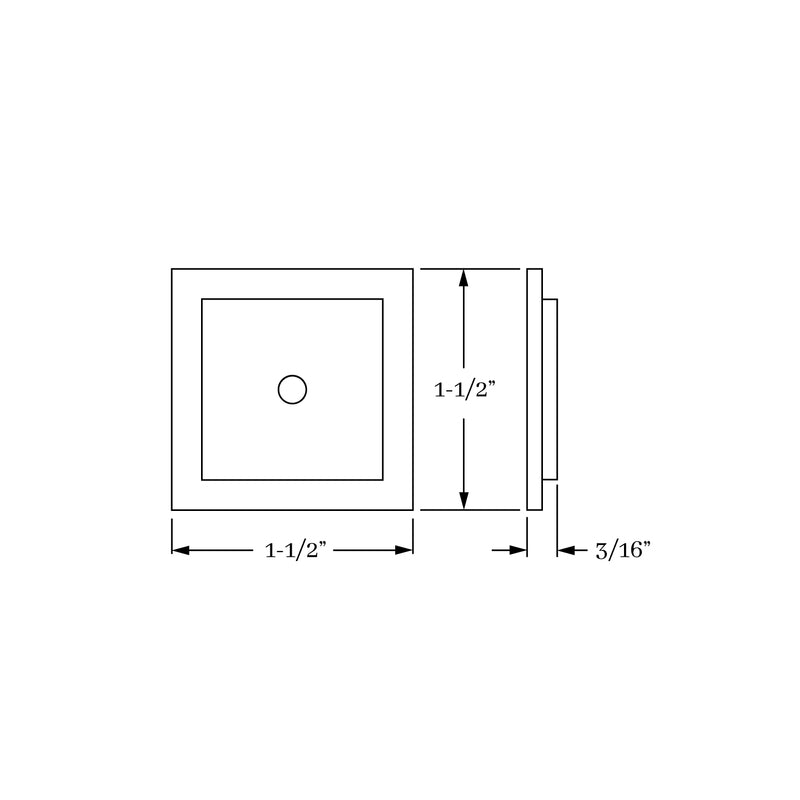 backplate dimension