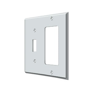 polished chrome switch plate