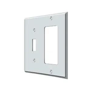 polished chrome switch plate