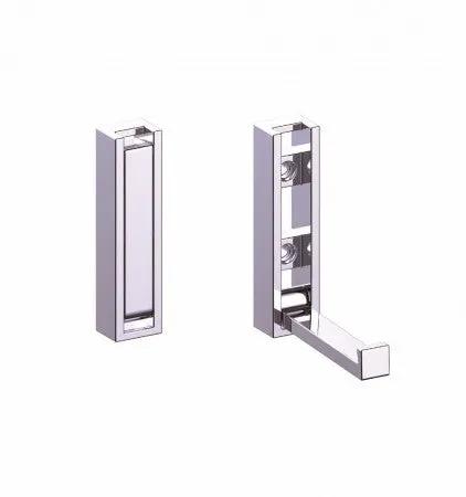 polished chrome robe hook