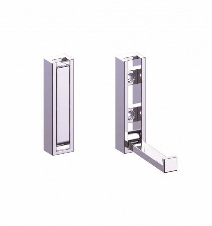 polished chrome robe hook