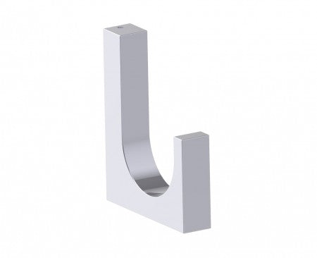 polished chrome coat hook