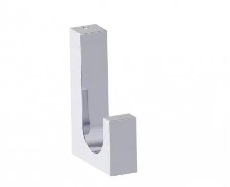polished chrome coat hook