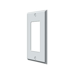 polished chrome switch plate