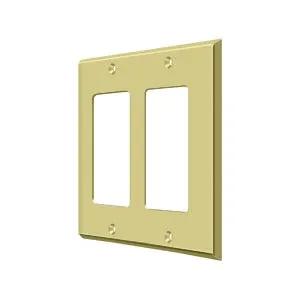 Deltana Switch Plate, Double Rocker by Deltana