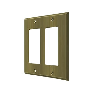 Deltana Switch Plate, Double Rocker