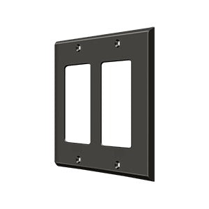 Deltana Switch Plate, Double Rocker