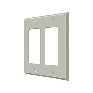 Deltana Switch Plate, Double Rocker